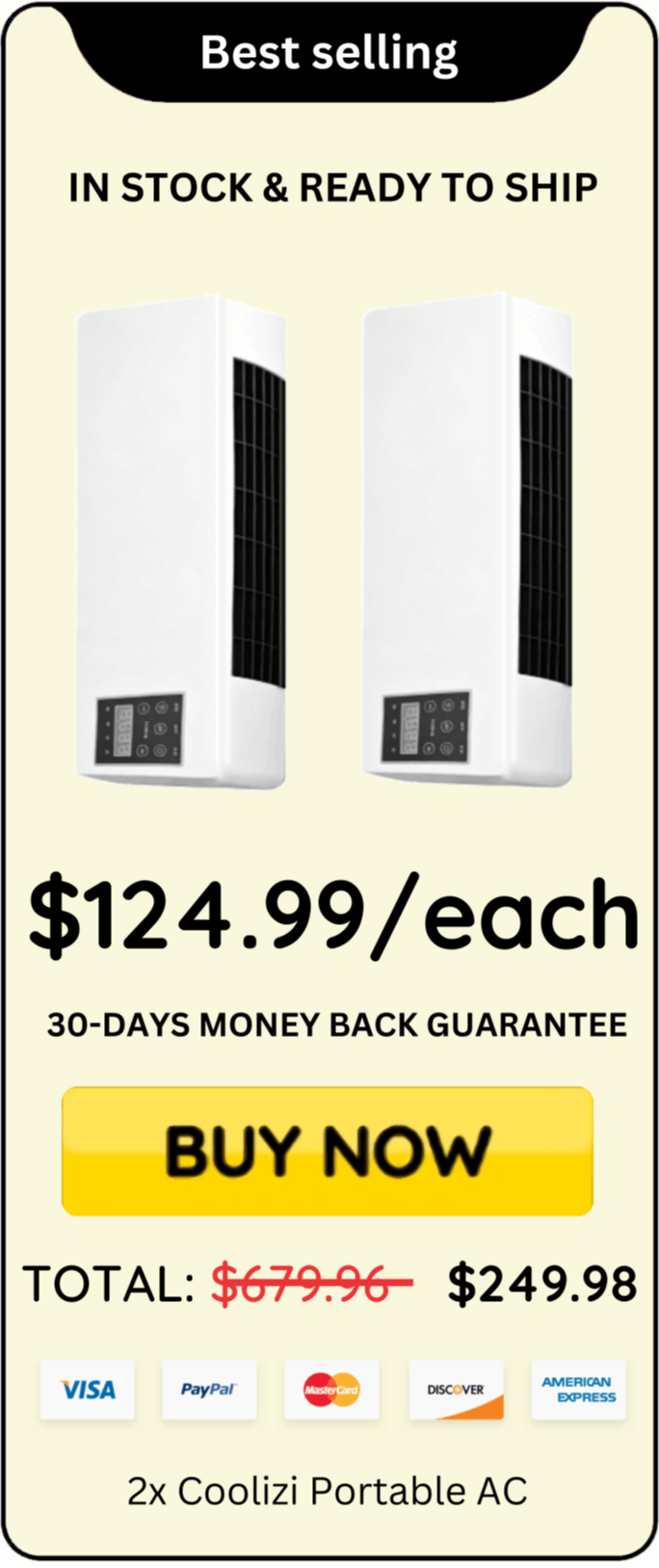 Coolizi Portable AC offer price 